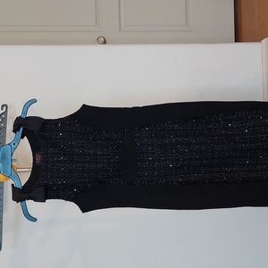 Jersey & tweed dress